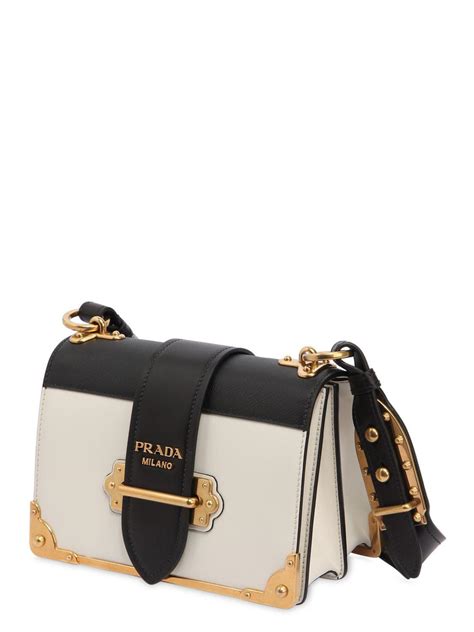 prada black and white cahier bag|Prada cahier bag selfridges.